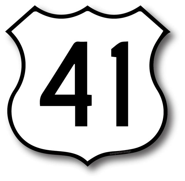 US 41 Sticker