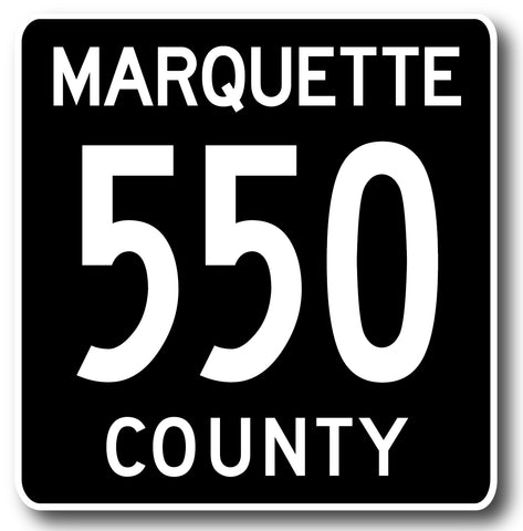 Marquette County Road 550 Sticker